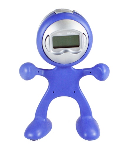 [RE-1404-A] Reloj en forma de muñeco (1404) (Azul)