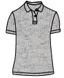 Camisa Tipo Polo Piqué Algodón 