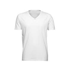 (TSV-MT-9999) Camiseta/T-Shirt Cuello V Blanca